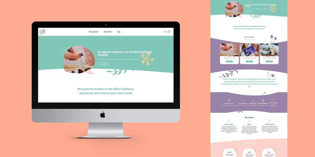 Création de site e-commerce – Réalisation Brin de Foli par l'agence Lemon