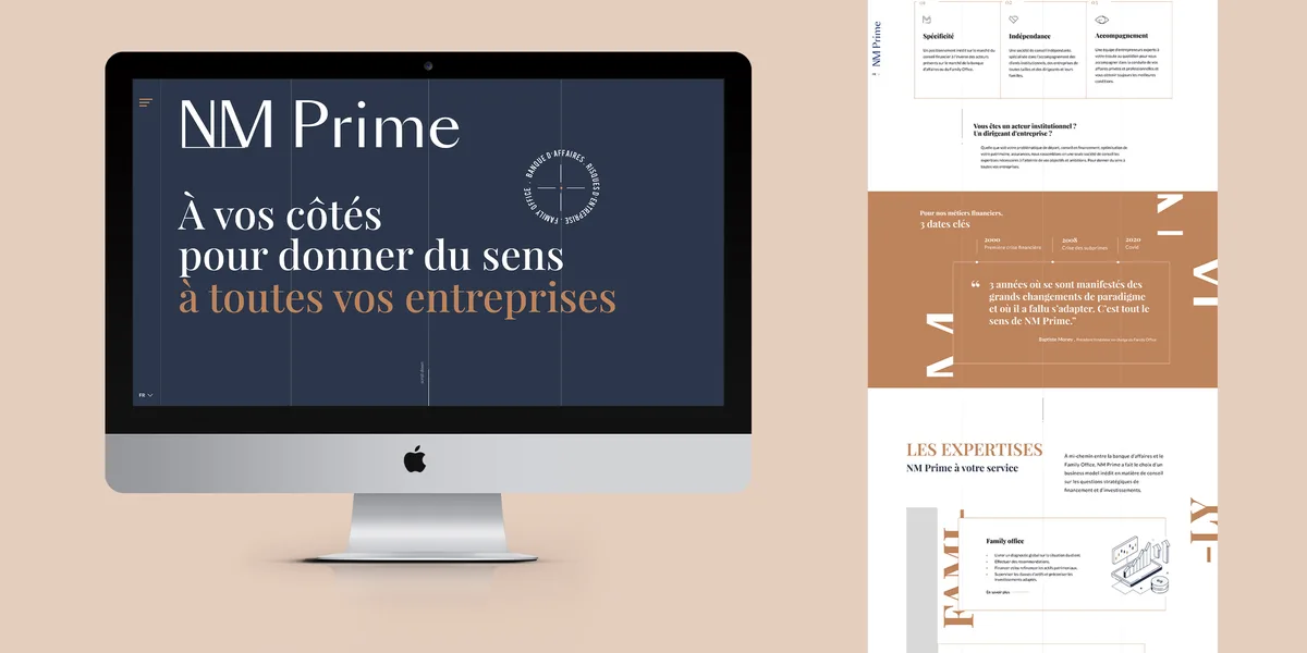 Refonte site NM Prime – Agence Lemon Clermont-Ferrand